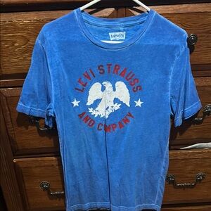 Levi's Blue Short Sleeve Tee with Vintage Graphic